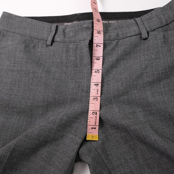Express Design Studio Womens Gray Editor Career Dress Wide Leg Pants 6 - Picture 10 of 12